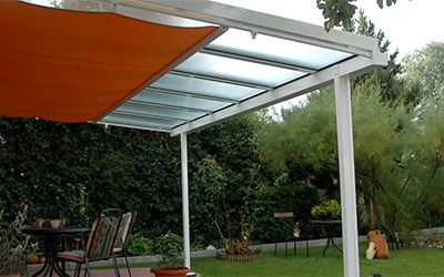 box markise unter pergola